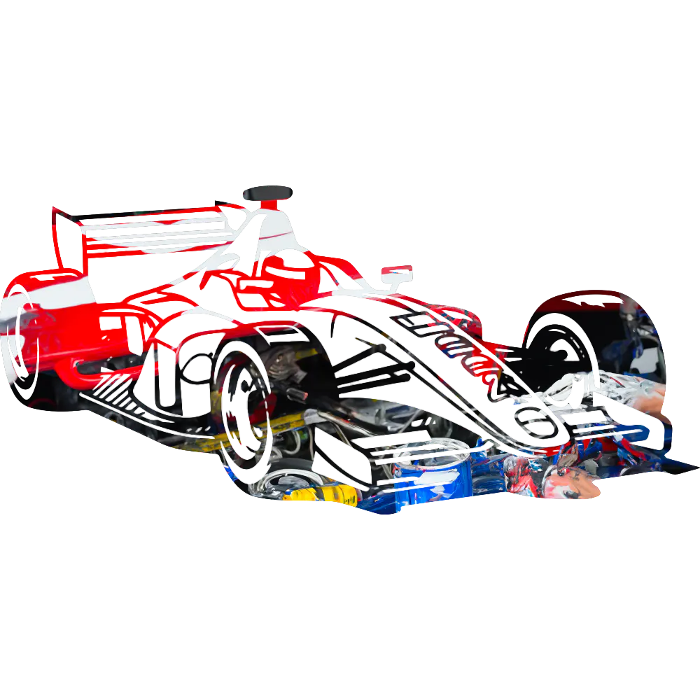 IndyCar AI Generated Art, Abstract Open Wheel, Original Motorsports Art, Abstract & Colorful